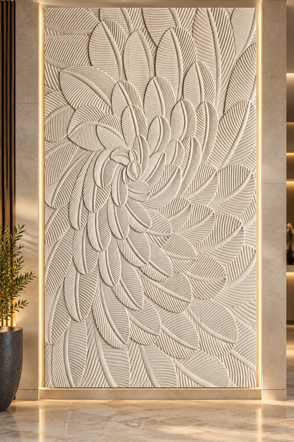 Travertine cladding