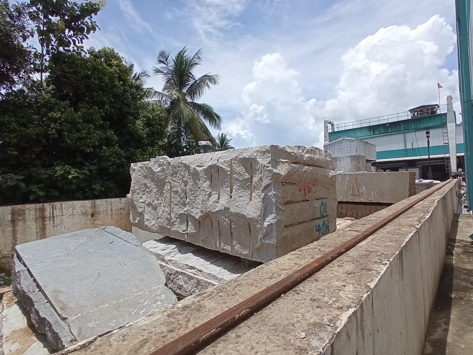 Slab cutting